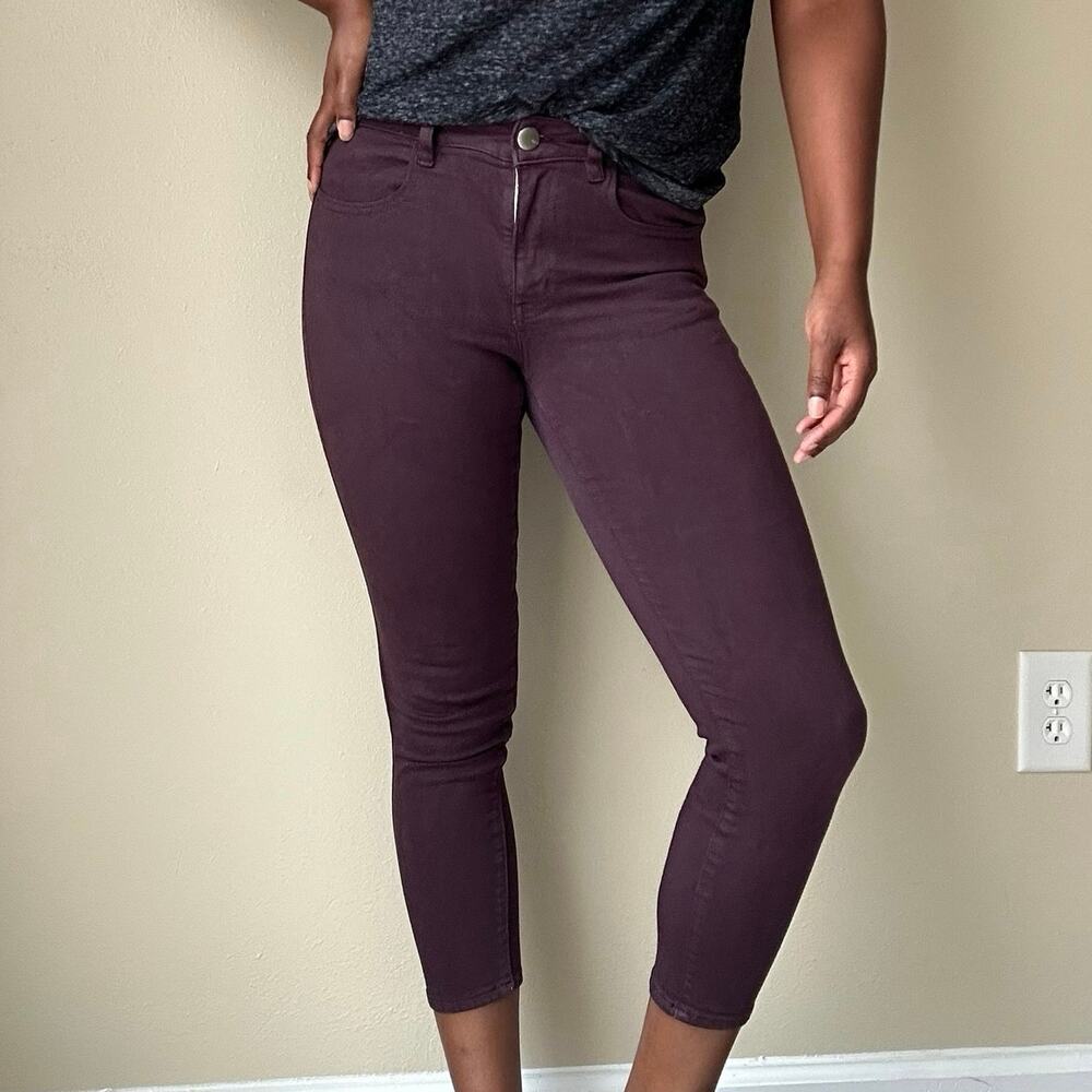 American Eagle Outfitters Plum Cropped Super Stretch Jegging Jeans Size 4 Long